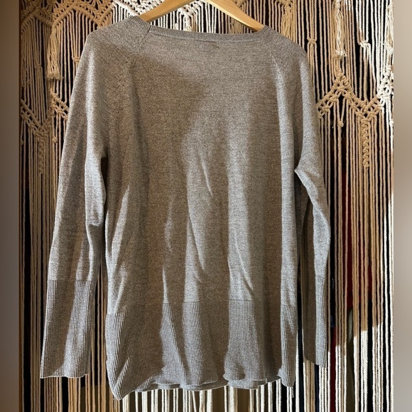 Calvin Klein lightweight sweater. Sparkly silver gray. - Picture 3 of 7